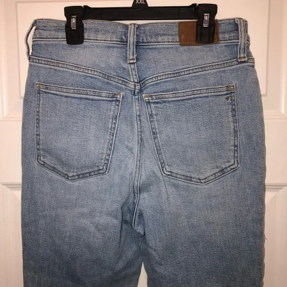 Madewell The Perfect Vintage Jeans Coffey Wash Knee Holes Distressed sz 26 - Picture 6 of 9